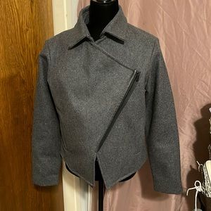 Kate Spade Saturday 88% wool moto style short jacket,sz.S
